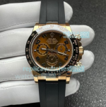 Noob V3 4130 Rolex Daytona Brown Arabic Dial Rose Gold Case Watch 40MM